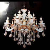 Đèn chùm Pha Lê Nến CTC-1007-15 Ø950xH800